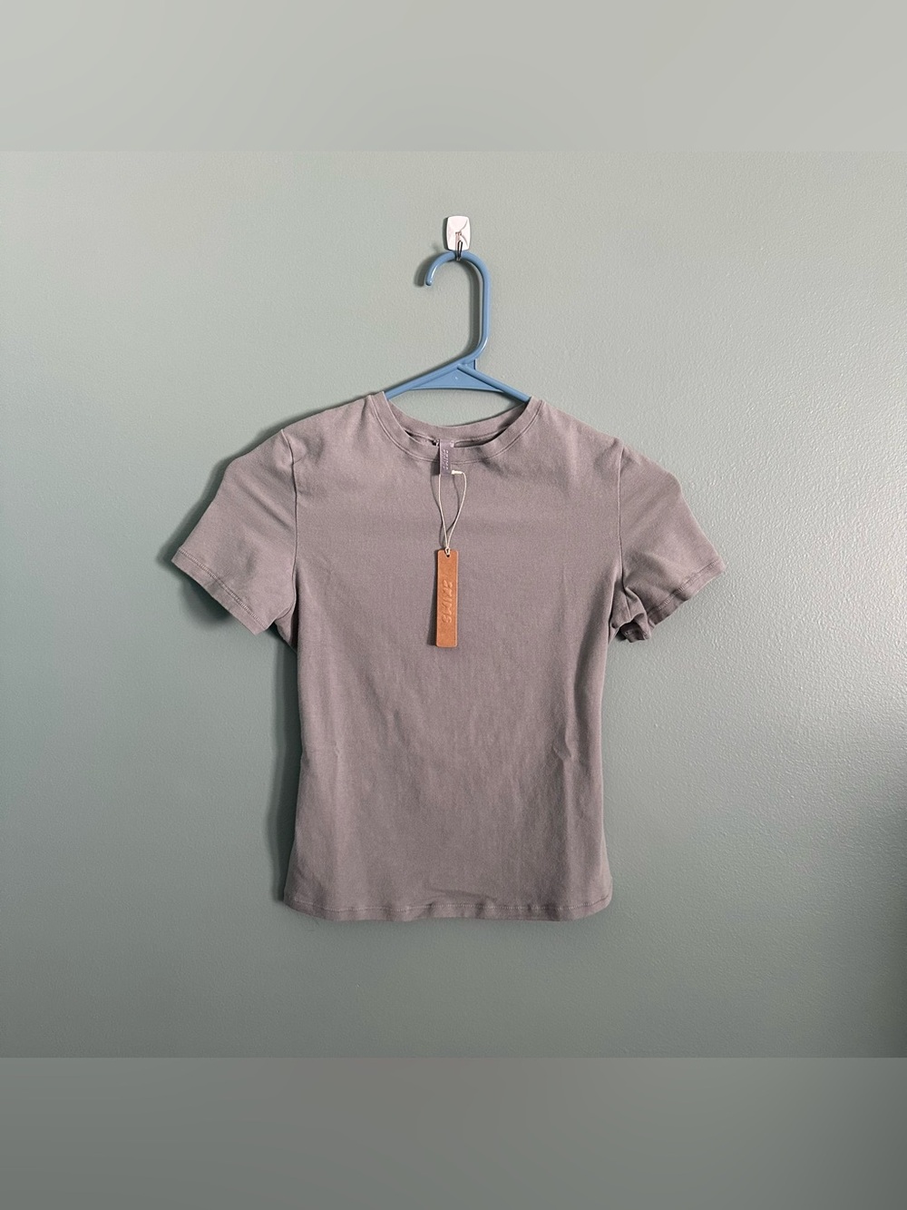 Skims Cotton Jersey T-Shirt - Pacific